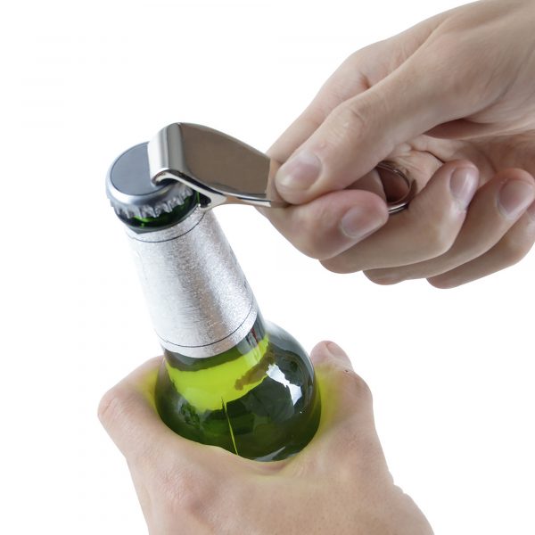 Metal bottle opener keyring. Makes an ideal executive promotional gift.