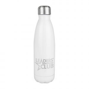 500ml double walled white painted stainless steel drinks bottle with screw top lid. BPA & PVC free. Available in white.