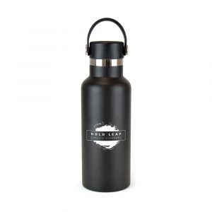 500ml double walled, stainless steel, drinks bottle with a matching coloured PP plastic lid and silicone carry handle. Keeps hot and cold drinks at the perfect temperature. BPA & PVC free. Available in black and white.