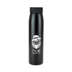 375ml double walled, stainless steel, drinks bottle with a PP rubber and plastic lid. Slimline and durable with a great branding area. BPA and PVC free. Available in black and gunmetal.
