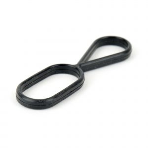 Soft touch silicone plastic loop carry handle t attach to MG0222/MG0333/MG0334/MG0335. Plain stock only. Available in black.