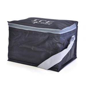 70D Nylon 6 can cooler bag. Great for sandwiches or up to six 330ml drinks cans.