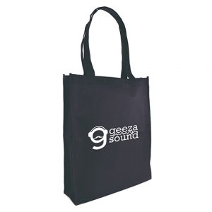 Recyclable 80gsm non woven PP shopper with gusset and long handles.