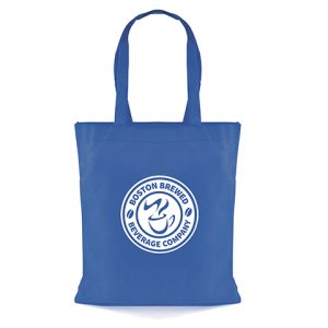 Recyclable 80gsm non woven PP shopper with long handles.