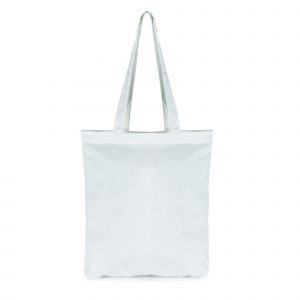 Large 7oz cotton shopper with zipped closure and handles.