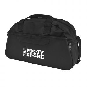 600D polyester kit bag with zip close main compartment, front pocket and 2 carry handles.