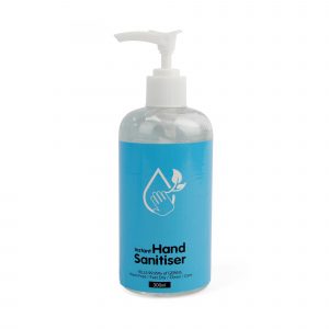 300ml, 70% Ethonal hand sanitiser in plastic bottle. Conforms to EN1276 (Bacteria) & EN14476 (Virus). Stock labelling as per design shown. Personalisation not available