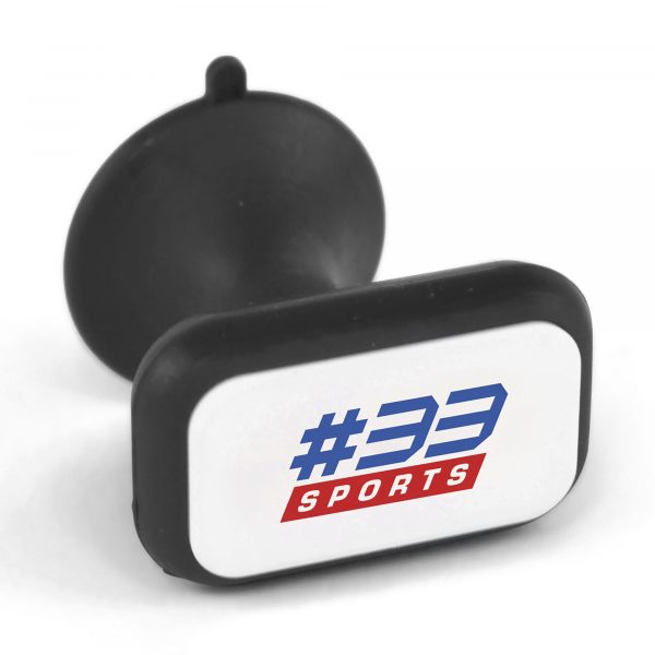 Soft rubber mobile phone sucker. Stick to the back of your mobile phone devise for perfect movie watching. Available in black, blue and red.