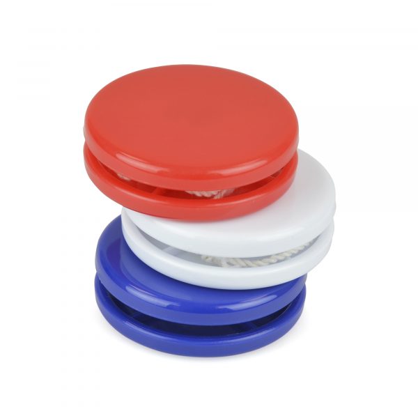 A classic novelty toy to carry your brand. Perfect for event planning or for party industries. Available in blue, red and white.