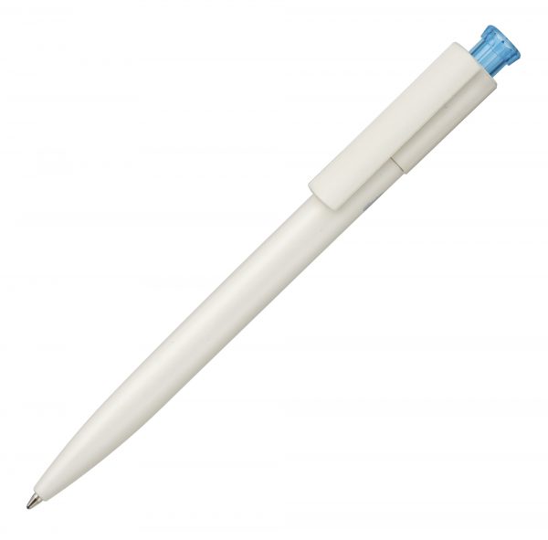 A real eco alternative. At 90% renewable, bio-based materials produced on cellulose basis. The coloured pusher allows us to implement corporate colours. This writing instrument is manufactured in Germany with a quality Jogger refill. Due to the nature of the material there may be colour variations of the barrel and clip. White with white frosted plunger available in 5 working days.