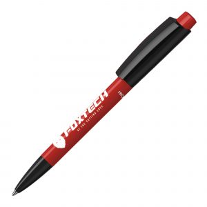 Made from around 20% recycled plastic this stylish push action ball pen is made to order, three parts can be combined in 16 gloss colours. This pen also offers an edge to edge digital clip print for added brand impact!