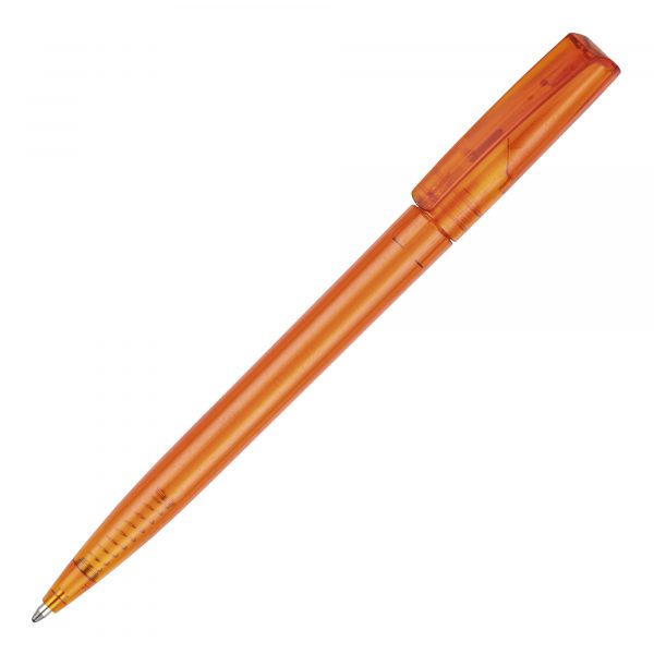 A low cost twist action pen with a great quality refill and large barrel print area. Black ink.