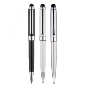 A heavy twist action stylus pen that exudes quality with a stylus end for your touch screen devices.