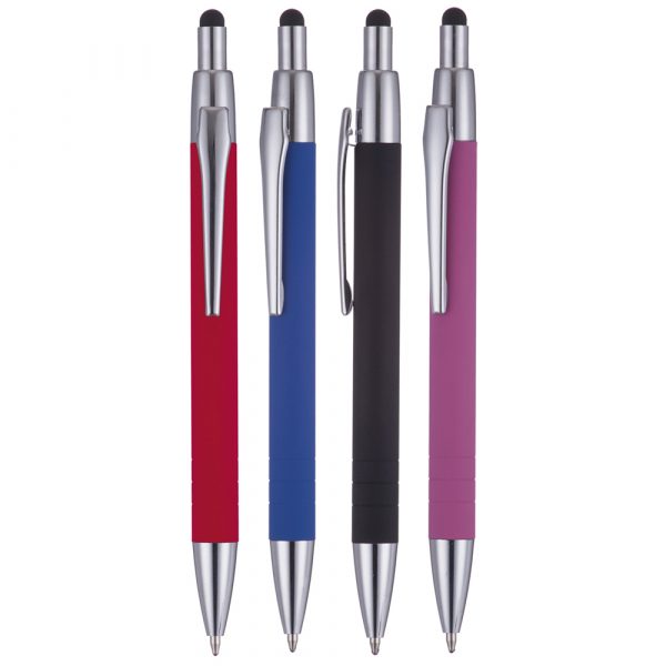 A substantial pen with a soft-feel barrel and capacitive stylus suitable for the majority of touch devices, this is offered as an 'engrave only' option.