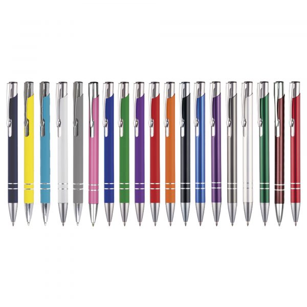 Incredible value in this metal pen that can be printed or engraved at the same price!. There is a great marking area on the barrel. Great range of colours.