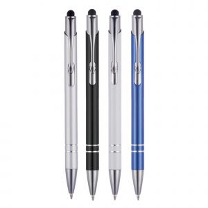 A 'tech' version of the great value Beck pen that includes a stylus end piece at the nose cone end. Available in the Beck's most popular colours