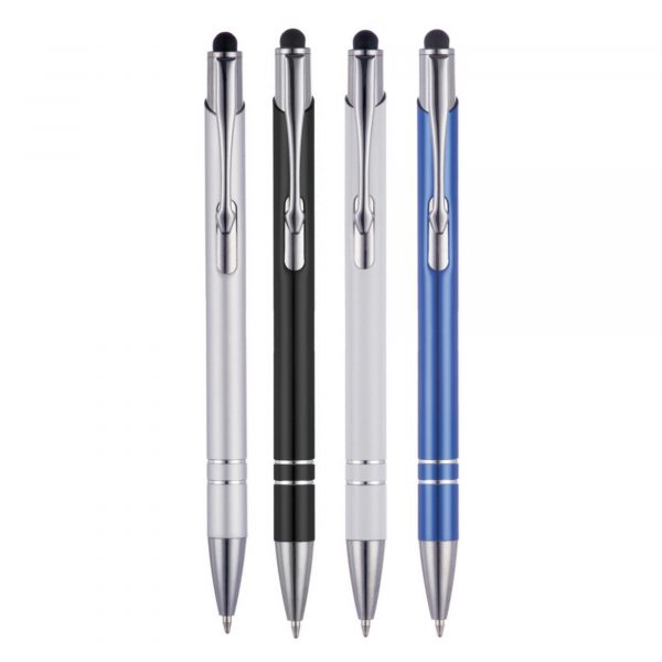 A 'tech' version of the great value Beck pen that includes a stylus end piece at the nose cone end. Available in the Beck's most popular colours