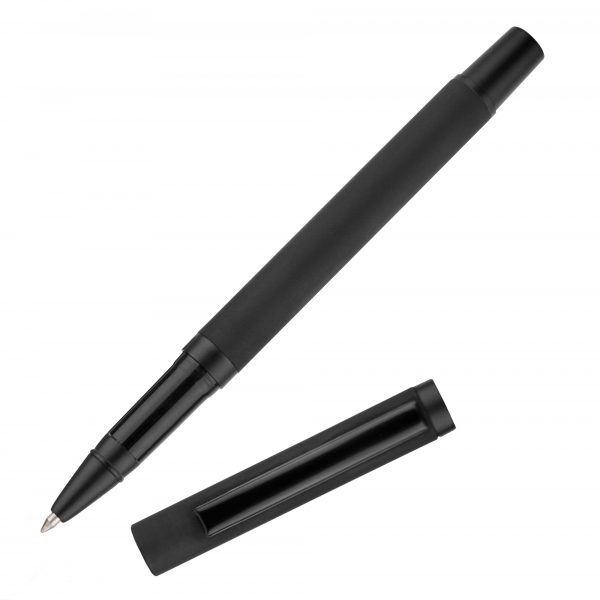 An all black rollerball in a chic soft-finish. A matching ball pen and pencil also available!