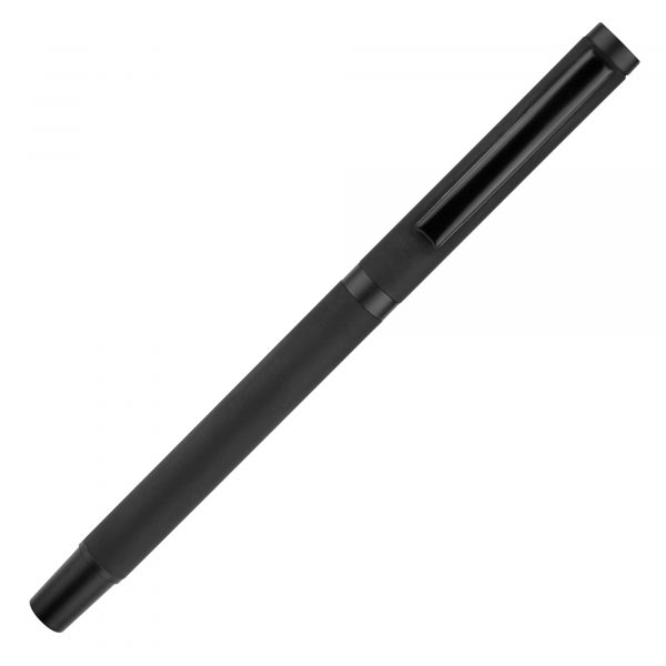 An all black rollerball in a chic soft-finish. A matching ball pen and pencil also available!