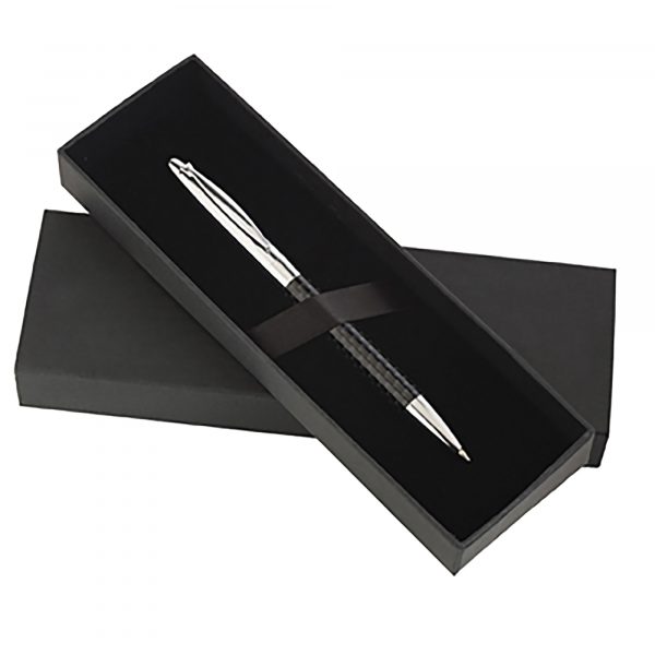 Slide out presentation case with soft cushion base to hold pen in place. Suitable for 1 or 2 pens – the best value box around!