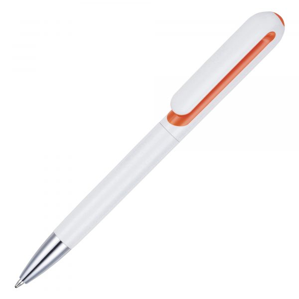 A stylish twist action ball pen with chrome nose cone and a great selection of trim colours. Superb branding area!