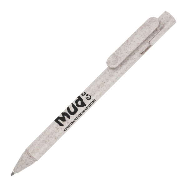 A substantial, quality pen whose barrel and trim is made from 60% Wheat plastic from a natural and sustainable source.