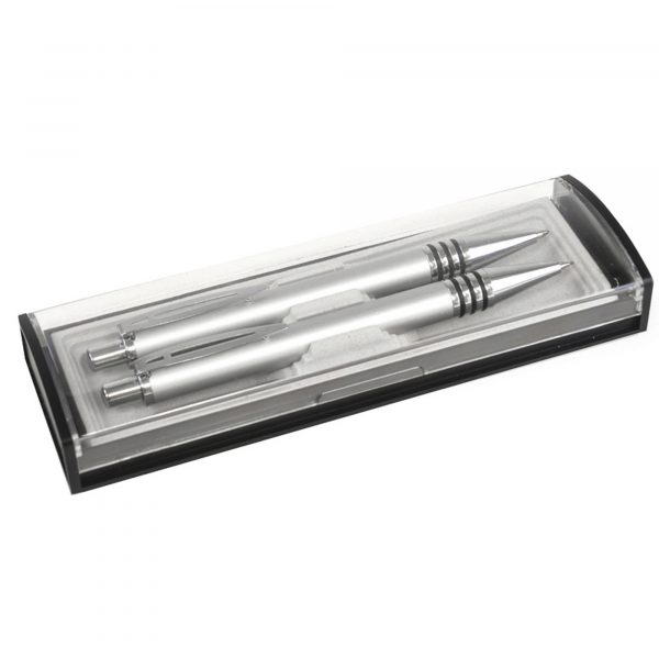A practical and attractively styled gift box for 2 pens. Price is for unprinted