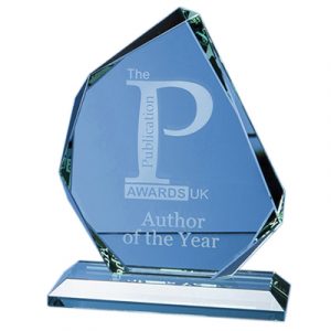 The sleek and stylish award is hand crafted our of 15mm thick jade glass. Price includes engraving and foam lined gift box.