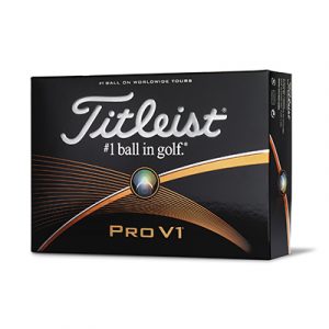 The Tour-proven Titleist Pro V1 golf ball provides the ultimate combination of distance, consistent flight, very soft feel and Drop-And-Stop greenside control.