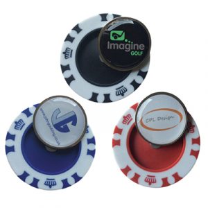 High quality poker chip with a removable metal magnetic ball marker printed full colour to your design and domed. Dimensions : 40mm Diameter. Print Area : 22.4mm Diameter. Minimum Order: 25