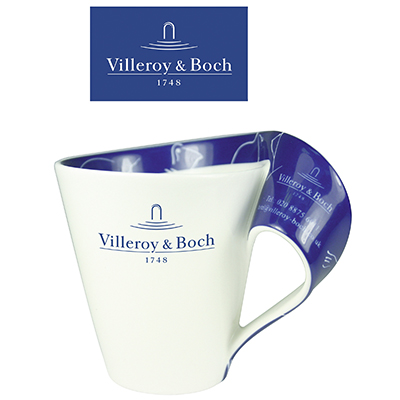 This fantastic mug boasts a delightful sweeping handle that looks great from all angles. A quality product from Villeroy & Boch. 34cl.