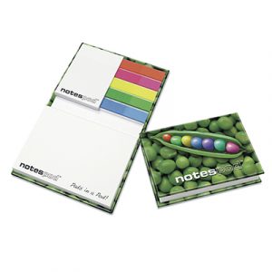Hardback cover contains 5x25 sheet plain index tabs, 25 sheet A8, 100 Sheet A7 Sticky note pad