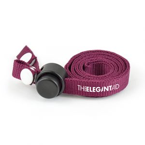 Eliminate the worry of misplacing your mask or the risk of contamination by putting it in your handbag or pocket with this polyester lanyard mask holder.