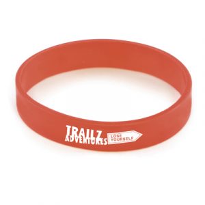 2 silicone wristbands with a citrus scent to repel mosquitos. Can be pantone matched.