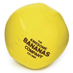 Inflatable beach ball price includes a one colour print on three panels