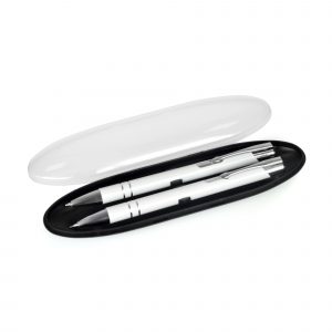 Our best selling low cost metal ball pen and matching 0.7mm mechanical pencil supplied in the attractive Moon gift box.