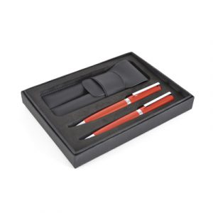 Consort box with pouch containing the Ambassador Ball Pen and Roller Ball