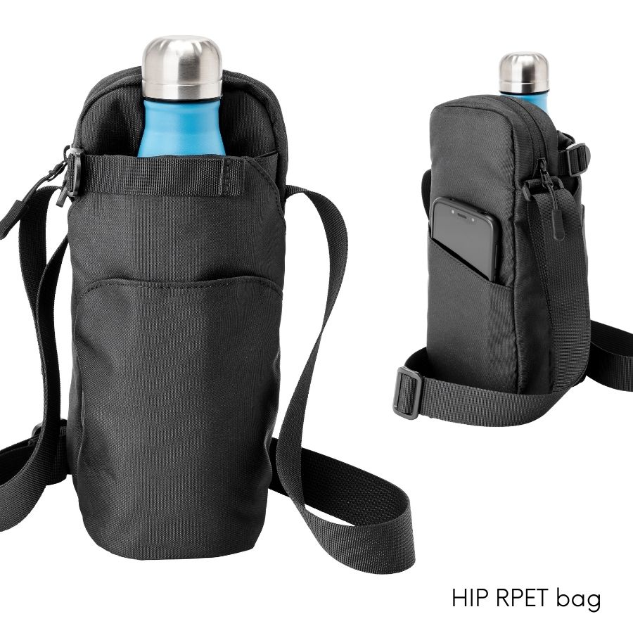 Hip RPET Bottle bag in black