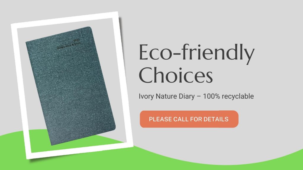 Eco friendly paper diary