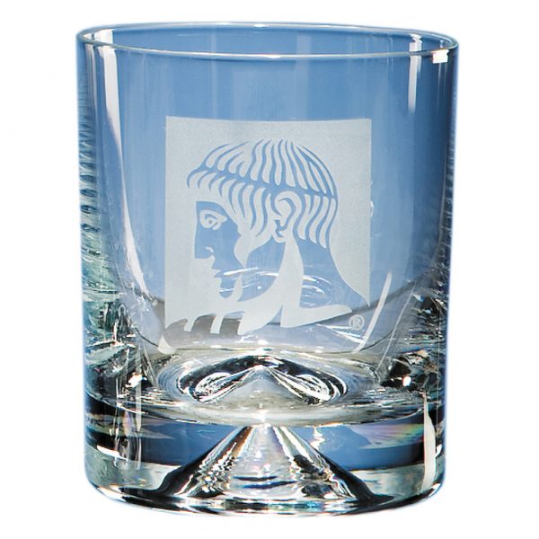 The simple contemporary design of the whisky tumbler lends itself to make an ideal display item. The price includes sandblast engraving and a blue flat pack gift box