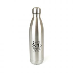 750ml double walled stainless steel vacuum flask with secure screw on lid (PP plastic lid inner). Available in silver.