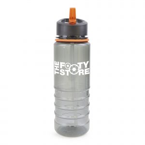 750ml single walled, transparent black, PET plastic drinks bottle with black PP plastic lid, PE plastic clear straw, coloured band and coloured AS plastic fold down sip mouth piece. BPA & PVC free. Available in 9 colours. This product replaces MG0506 & is now made from PET material.