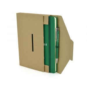 Each set contains the A5 mole Notebook and perfectly colour matched ball pen in a compact, letter box friendly box.