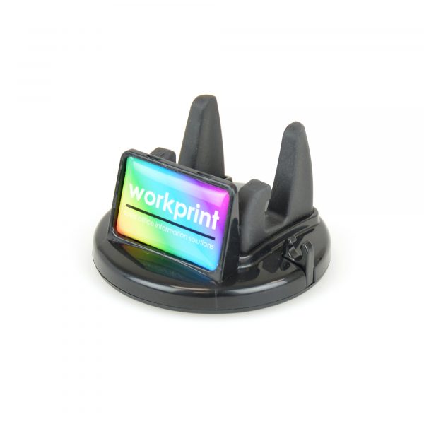 In car phone holder with anti-slip base with twist function.