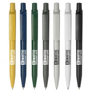 A European pen produced to a matt finish, barrel made from post-consumer recycled waste with excellent writing quality.