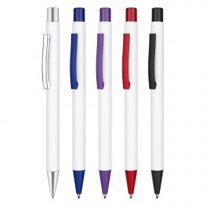 A metal pen with a coloured trim making this pen stand out from the crowd. The barrel offers a great print area.