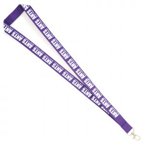 Polyester lanyard with metal hook. Size: 900 x 20mm. Also available in 10, 15 or 25 mm width.
