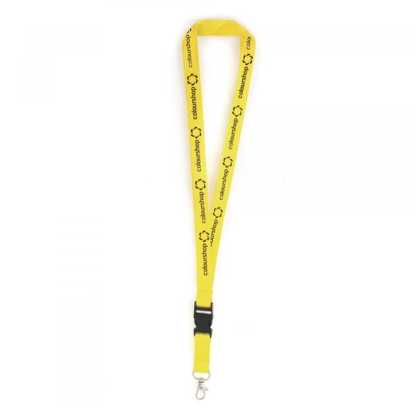 Deluxe Polyester Lanyard with plastic buckle - 900 x 15 mm. Also available in 15, 20 or 25 mm width.