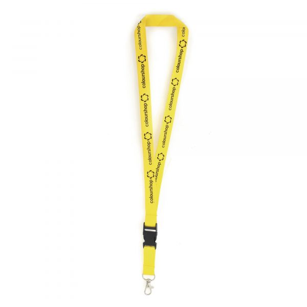 Deluxe Polyester Lanyard with plastic buckle - 900 x 25 mm. Also available in 15, 20 or 25 mm width.