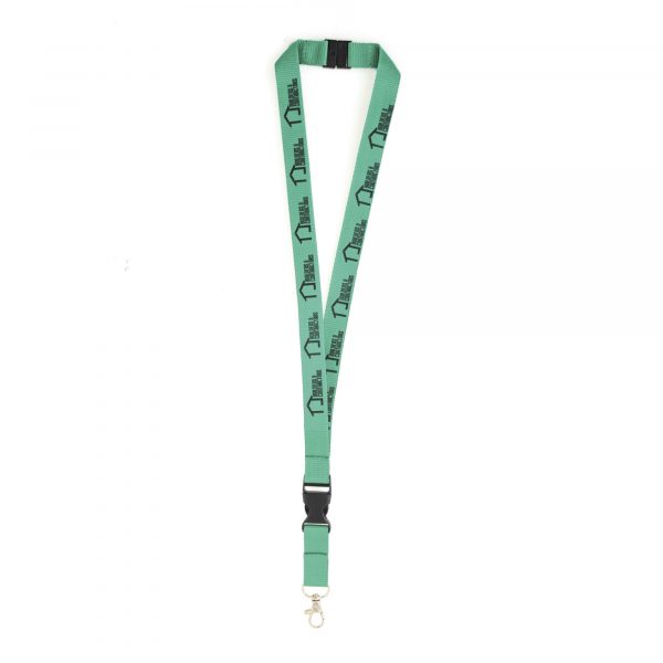 Safety Deluxe Polyester lanyard - safety break & plastic buckle - 900 x 20 mm. Also available in 15, 20 or 25 mm width.